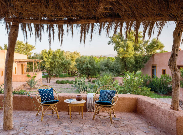 Berber Lodge Hotel Maison Oumnas Maroc Marrakech Vue Terrasse