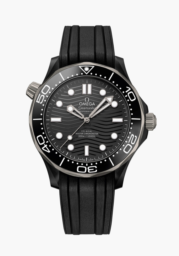 Montre Omega Seamaster Diver 300M Céramique Titanium Bracelet Caoutchouc Noir