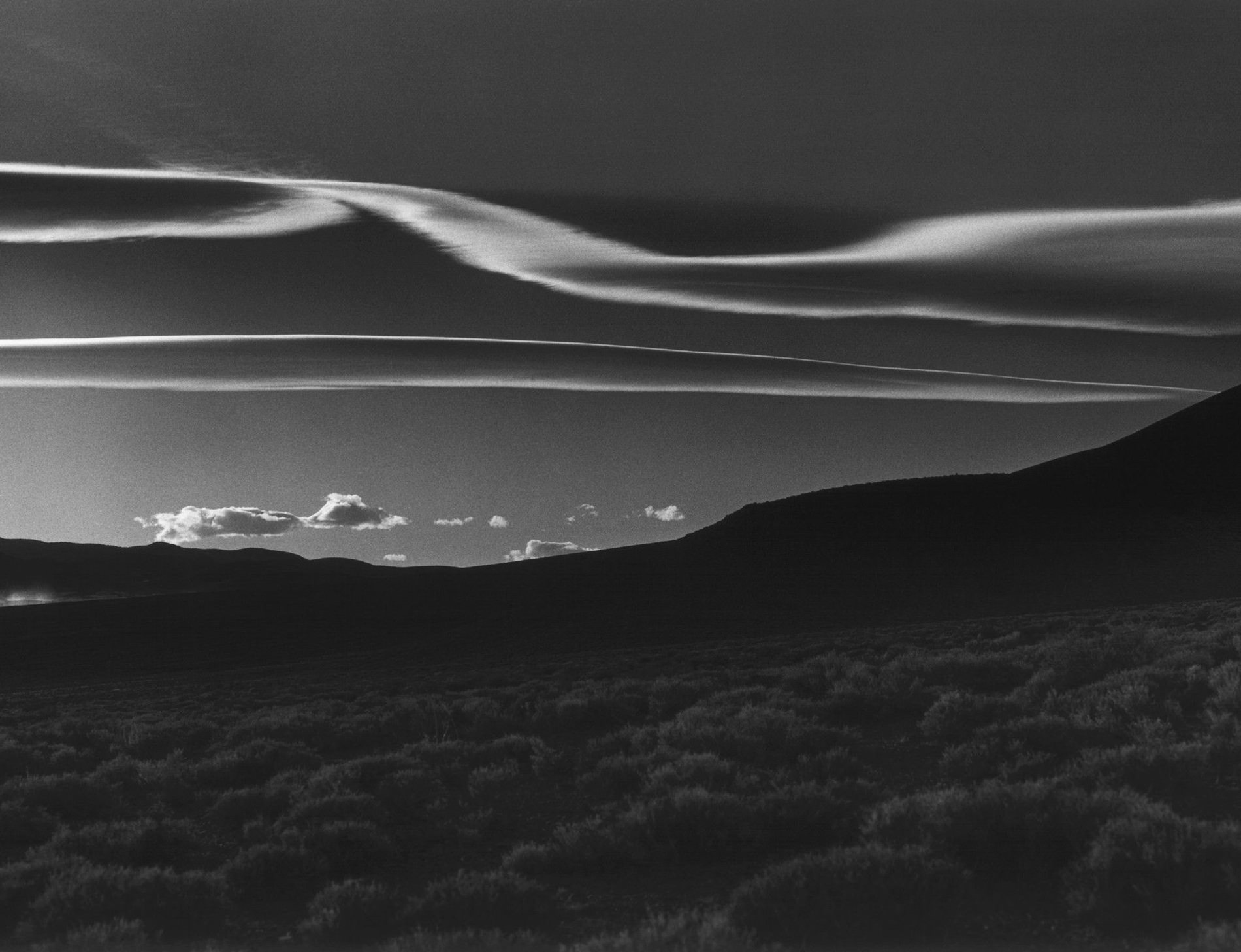 Brett Weston Photographie Desert Prairie 1981