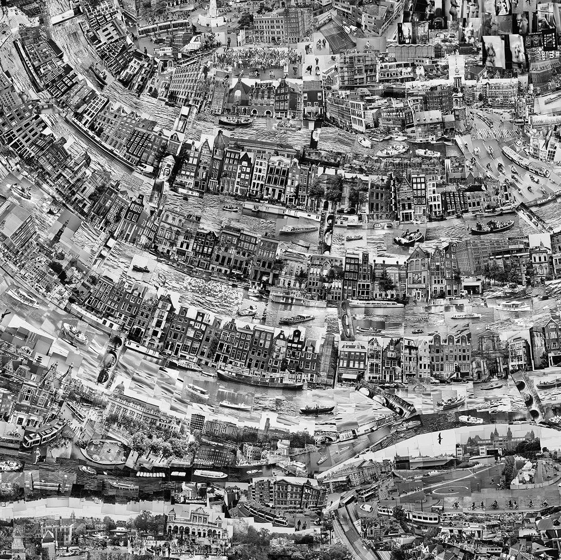 Sohei Nishino Photomontages Carte Diorama CityMaps Amsterdam (Détails)