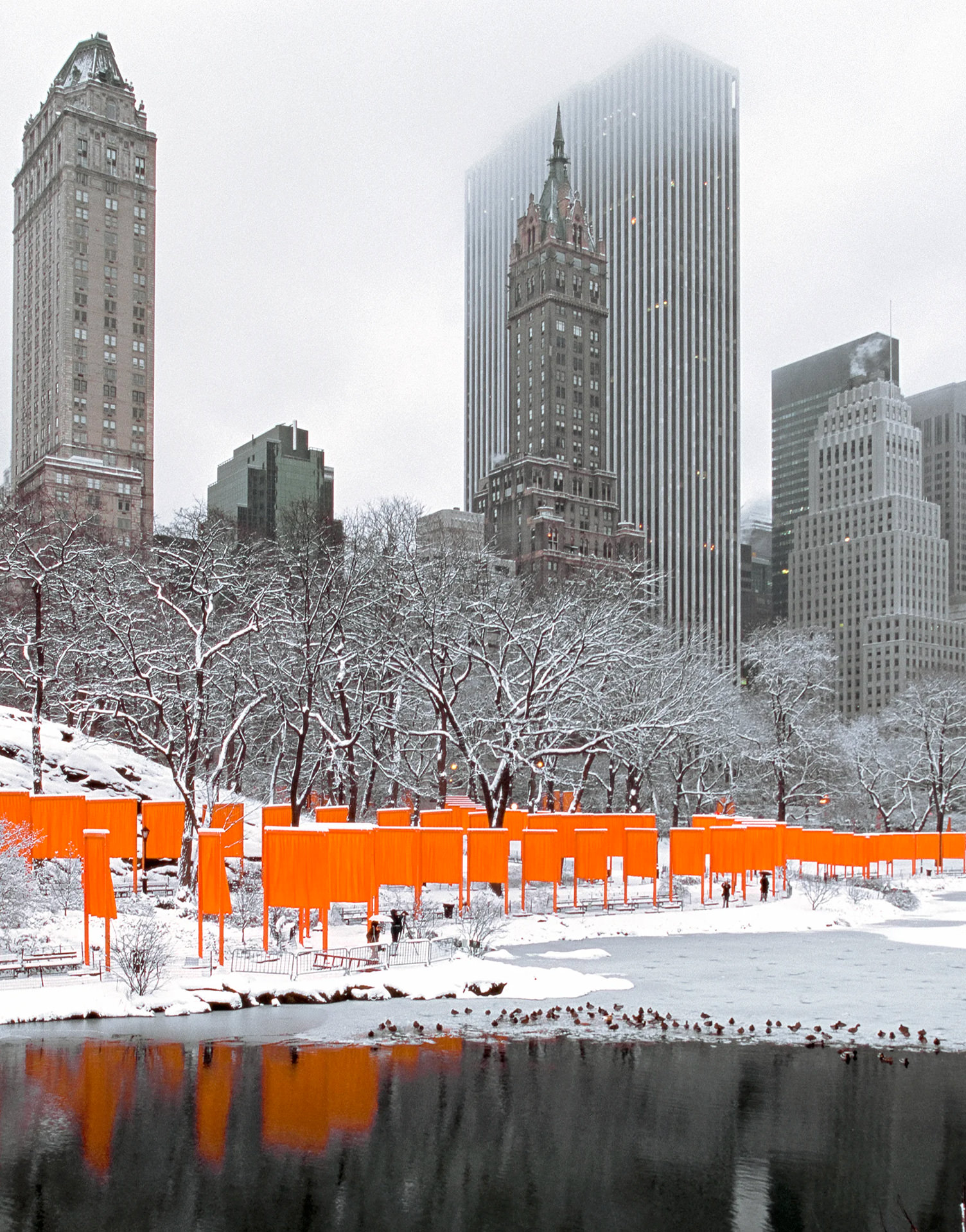 Christo. The Gates, Project for Central Park, VIII, New York City, 2003