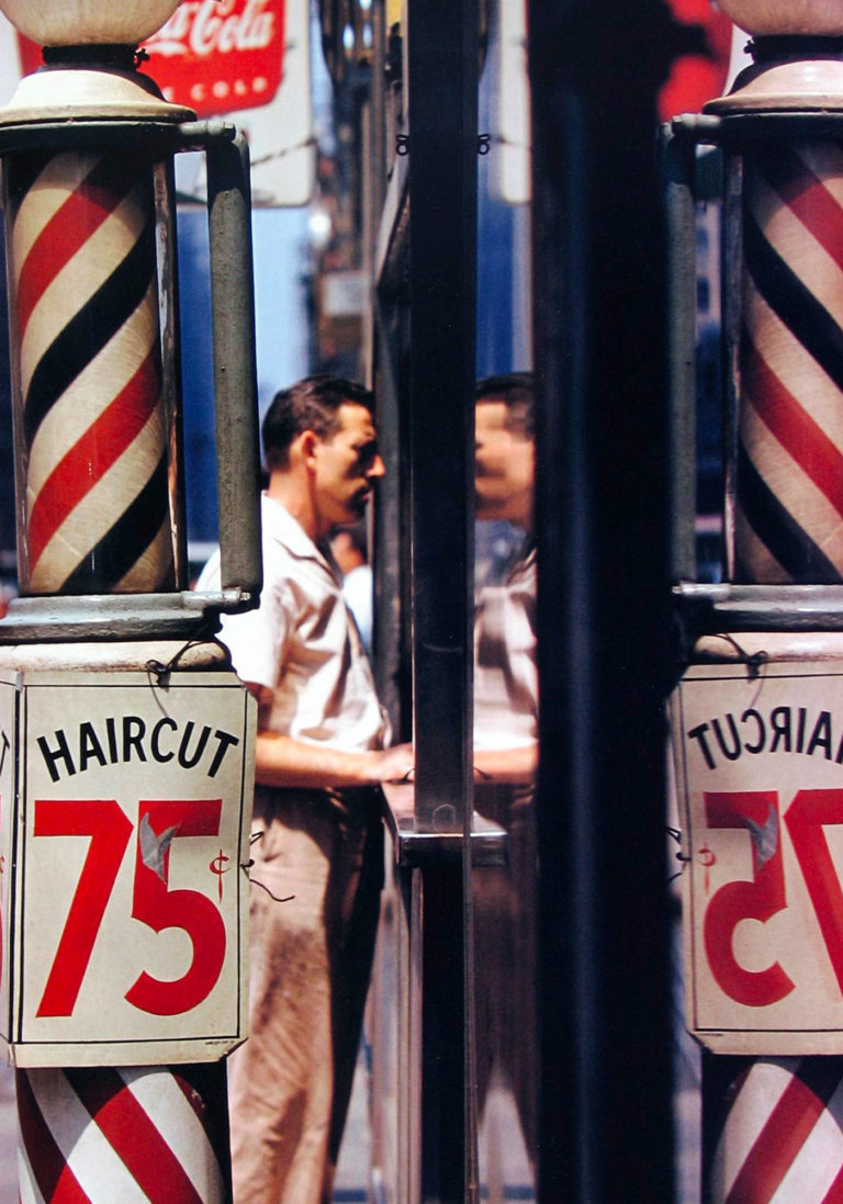 Saul Leiter Viewing Room Scene Haircut 1956