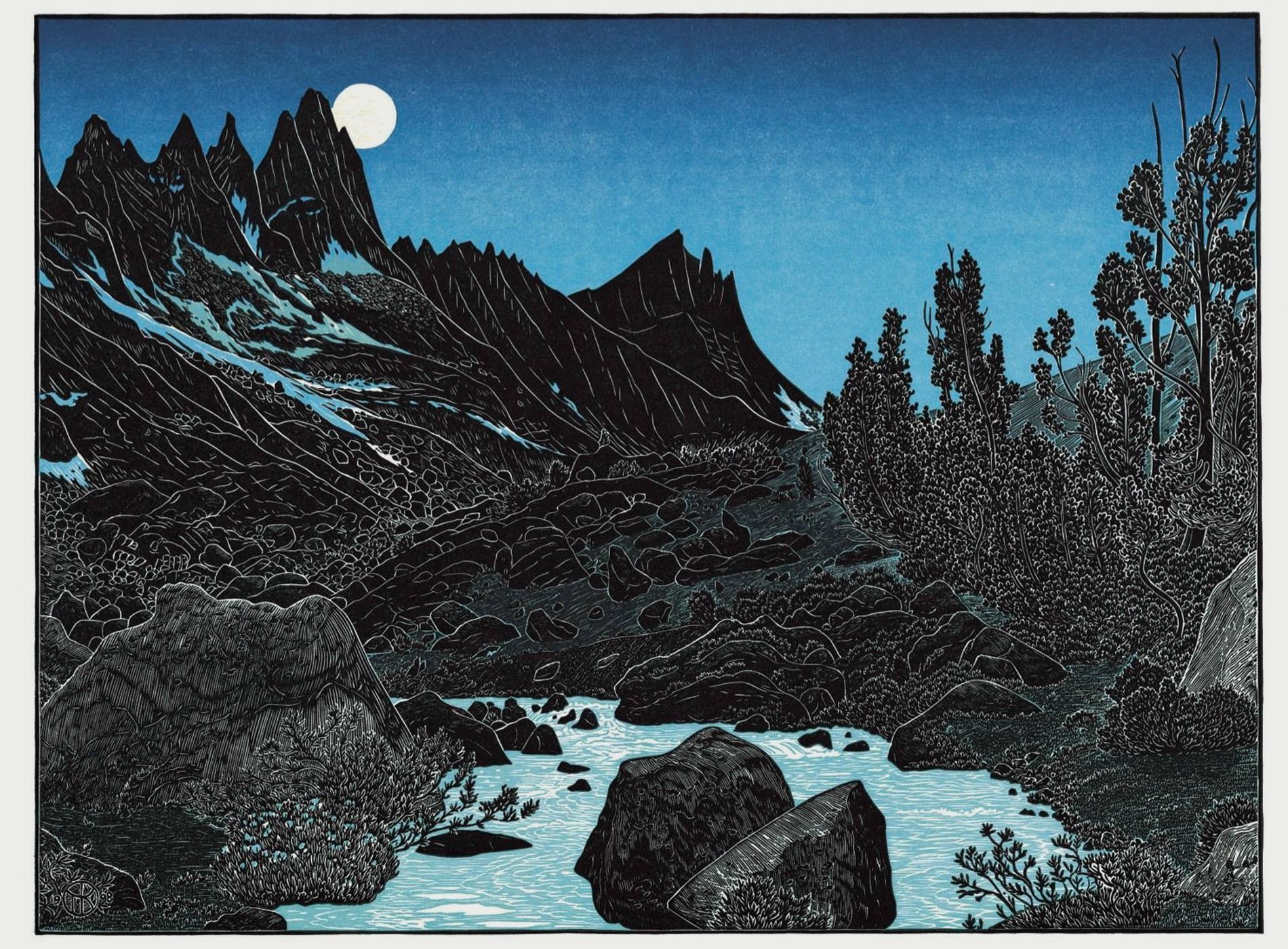 Tom Killion Gravures Bois Linogravures WoodCut LinoCut Prints Inspiration Katsushika Hokusai ukiyo-e