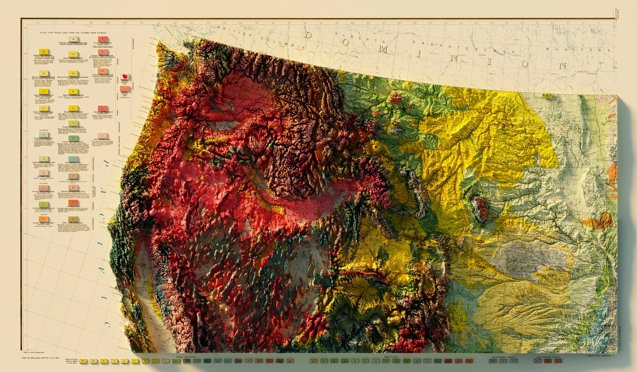 Sean Conway, Cartographe, Carte 3D, Mapmaking, Ortho-Imaging, Vintage Maps